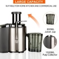 thumbnail image 2 of Ktaxon 800W Fruit & Vegetable Juicer, Juice Container, Electric Juice Machine Fruit Extractor, 2 of 12
