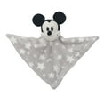 thumbnail image 3 of Lambs & Ivy Disney Baby Mickey Mouse Gray Stars Security Blanket/Lovey, 3 of 4