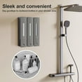 thumbnail image 6 of Shampoo and Conditioner Dispenser - Wall-Mounted 3-Chamber Shower Soap Dispenser, No-Drill, 1200ML Capacity, for Bathroom & Hotel, 6 of 6