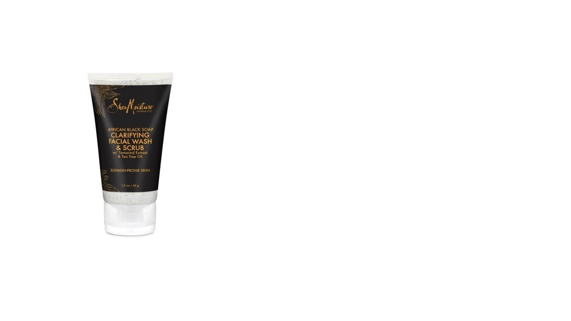 SheaMoisture African Black Soap Clarifying Facial Wash & Scrub - 1.5oz