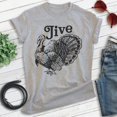 thumbnail image 2 of Jive Turkey T-shirt, Unisex Women's Men's Shirt, Turkey Day Thanksgiving Holiday Family Christmas, Heather Gray, Small, 2 of 6