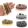 thumbnail image 3 of Kit de Pulsera YONGSHENG 4 Uds circón Cz con números romanos Y dijes de lujo, 3 of 5