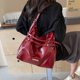 thumbnail image 5 of Bolso bandolera de PU para mujer, bolso Hobos elegante, bolso elegante de Color sólido para desplazarse, 5 of 9