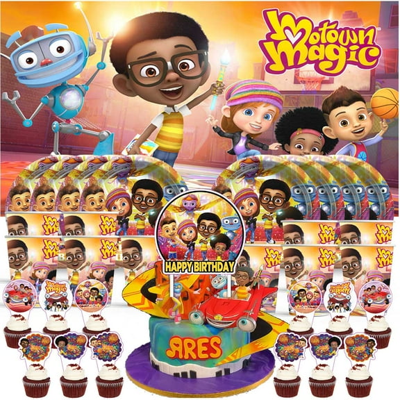 Motown Magic Birthday Cups Party Supplies Decor Backdrop Plates Fans Decorations Banner