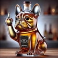 thumbnail image 1 of Funny Middle Finger Whiskey Glass Decanter Duck Turtle Dog 10Oz Glass Whiskey Wine Bottle Statue Decoration For Bar Office Home, 1 of 1