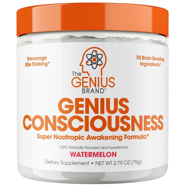 Nootropic Brain Booster Supplement W Lions Mane Mushroom Genius Consciousness Watermelon Walmart Com