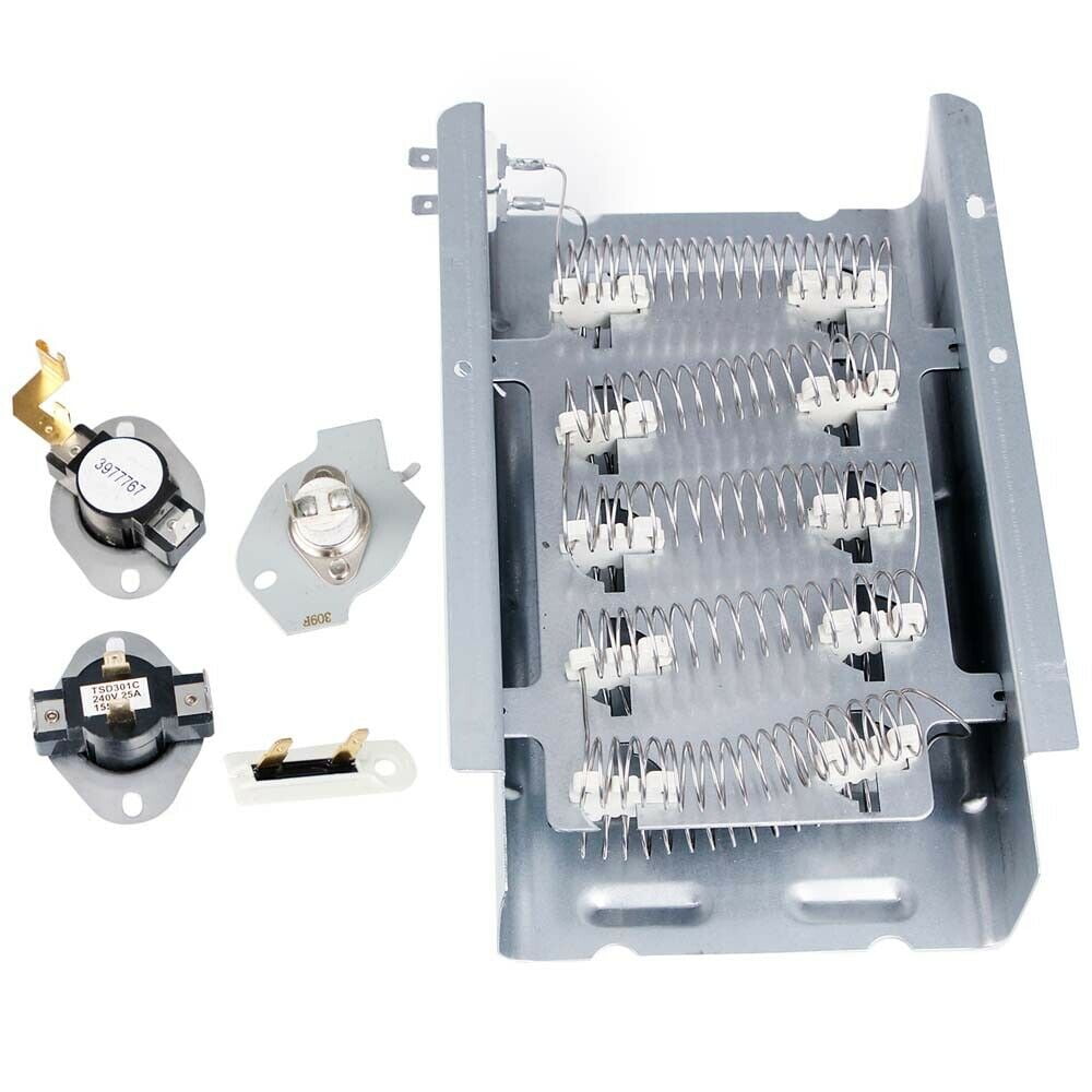 279838 Dryer Heating Element with Thermostat Thermal Fuse 279816 3392519 for Whirlpool Kenmore Maytag Amana Dryer