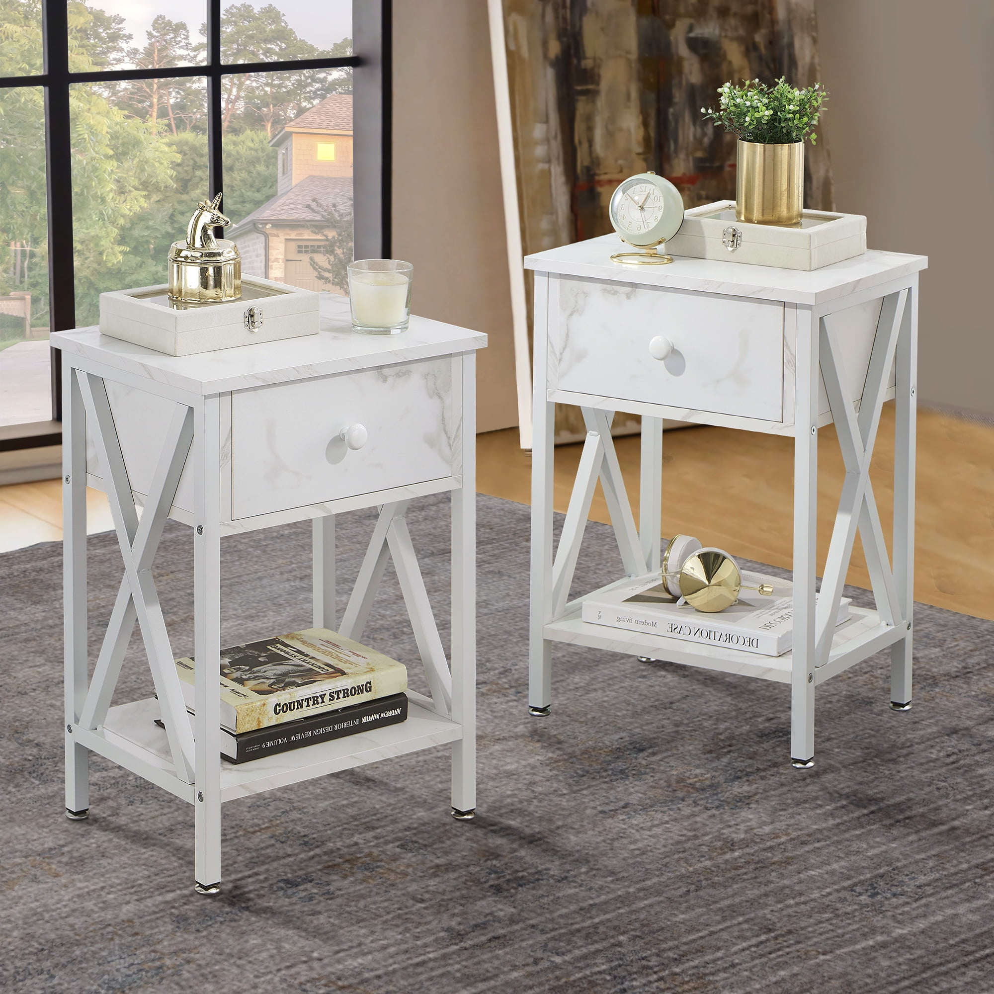 rustic end tables set of 2 rustic end tables set of 2