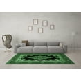 thumbnail image 3 of Ahgly Company Indoor Rectangle Medallion Emerald Green Traditional Area Rugs, 2' x 3', 3 of 4