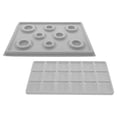 thumbnail image 1 of Raindrops 2Pcs Grey Bead Design Boards for Jewelry Making Organizing Beads and Measuring Bracelets, 1 of 8