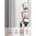 thumbnail image 6 of Farm Animals Sheer Curtains 63 Inch Length 2 Panels for Living Room, Watercolor Farmhouse Cow Pig Chickens Sheeps Voile Kitchen Curtain Set, Luxury Privacy Drapes Window Treatment for Bedroom, 6 of 7