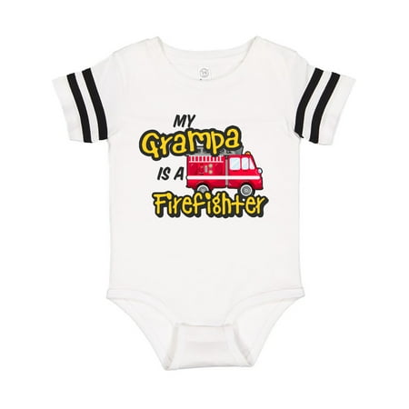 

Inktastic My Grampa is a Firefighter with Fire Truck Gift Baby Boy or Baby Girl Bodysuit