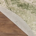 thumbnail image 3 of Nourison Astra Machine Washable 7'10" x Round Ivory Green Vintage Indoor Rug, 3 of 10