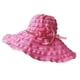 thumbnail image 1 of Guardurnaity Sombrero para el sol para mujer, ala ancha, gorra transpirable de verano, protección UV, sombrero de playa plegable para mujer Sombreros Rosa roja, 1 of 6