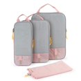 thumbnail image 1 of Juego de cubos de embalaje de compresión BAGSMART 4 para mujeres que viajan, 1 of 6