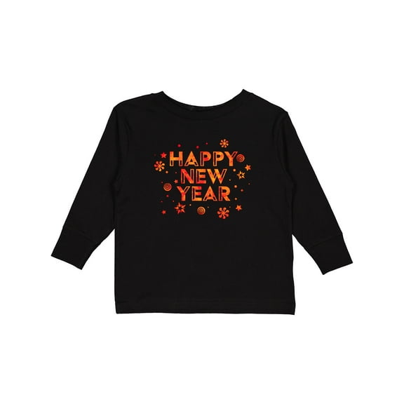 Inktastic Happy New Year Boys or Girls Long Sleeve Toddler T-Shirt