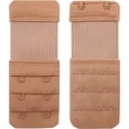 thumbnail image 4 of GFDYREE Women's Bra Extender 2 Hook,Stretchy Soft and Comfortable Bra Strap Extension(Skin Color 3pcs), 4 of 5