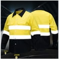 thumbnail image 3 of Mens 2 Piece Set Outdoor Work Long Sleeve Shirt and Pants with Pockets Construction Workwear Outfits Sets, 2XL, 3 of 5