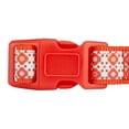thumbnail image 4 of Blueberry Pet Sweet Fantasy Vermilion Orange Wildflower Dog Collar, Small, Neck 12"-16", 4 of 5