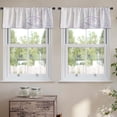 thumbnail image 2 of LALILO Kitchen Curtain Valance Bubbles Party Ball Bubble Rod Pocket Window Curtain 52"x 18" Set of 2, 2 of 7