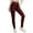 Red, variant on Women's Warm Base Tight Pants Grid Pattern High Waist Base Layer Bottoms For Cold Weather Comfort