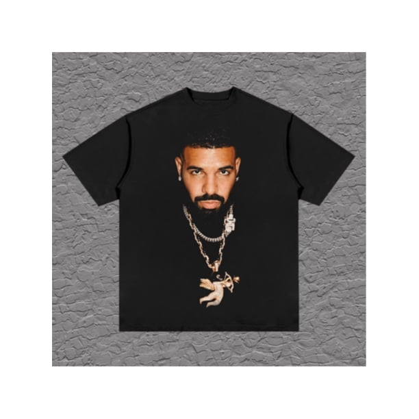 6 God100% Cotton Graphic Tee - Relaxed Fit For All-Day Wear, Premium Soft Cotton Fabric, 6 God (Featuring Luxury Jewelry Design)Portrait Print, Perfect For Hip-Hop Enthusiasts, Casual Outings
