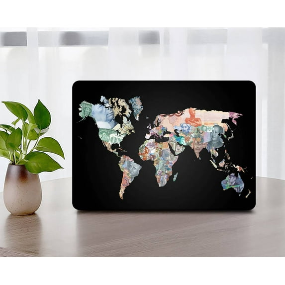 KSK KAISHEK Plastic Protective Case Hard Cover for 2019 - 2020 Release MacBook Pro 16" XDR Display + Black Keyboard Cover Model: A2141 World Map 46