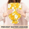 thumbnail image 5 of 2L Hot Water Bottle with Soft Velvet Cover PVC Hot Water Bag for Pain Relief Long-Lasting Warmth White Floral Silhouettes, 5 of 8