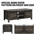 thumbnail image 5 of Open Box Farmhouse 48 Inch Coffee Table with Sliding Barn Doors, 5 of 9