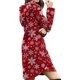 thumbnail image 5 of Sudaderas con capucha de Navidad para mujer Otoño Invierno Estampado de Navidad Costura a cuadros Sudadera con capucha con bolsillos Fridja  fhghd3425, 5 of 7