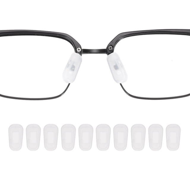 Almohadilla Nasal de Silicona Antideslizante para Gafas, Almohadillas Nasales de Encaje para Gafas de Marcos de Plástico Gafas de Sol Blancas 5