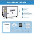 thumbnail image 5 of Hetoy 180 Pints Commercial Dehumidifier for Crawl Spaces - Dehumidifier with Drain Hose, Auto Defrost, and Memory Starting for Basements and Large Areas, 5 of 8
