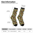 thumbnail image 2 of KLL Autumn Pumpkin Maple Leaf Plants Print Cool Socks Men's Women's Crew Socks Funny Crazy Novelty Stockings, 2 of 6