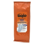 GOJO FAST TOWELS Hand Cleaning Towels, Blue, 60/Pack, 6 Packs/Carton -GOJ628506