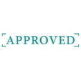 thumbnail image 1 of Printtoo Approved Self Inking Rubber Stamp Pre-Inked Office Stamp- Home Office Business Stationery, Green- 42 x 9 mm, 1 of 7