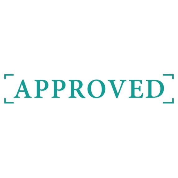 Printtoo Approved Self Inking Rubber Stamp Pre-Inked Office Stamp- Home Office Business Stationery, Green- 42 x 9 mm