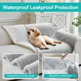 thumbnail image 6 of CJC Waterproof Pet Blanket for Bed Couch Sofa, Soft Liquid Pee Proof Blanket for Furniture Protector (Gray, 30'' x 40''), 6 of 11