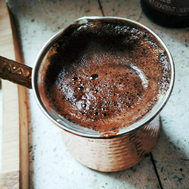 1 Brass Copper Pot Ibrik Briki Turkish Greek Coffee Maker Jazva