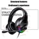 thumbnail image 4 of Auriculares Para Computadora De 3,5 Mm Auriculares Con Cable Micrófono Para Juegos Auriculares Con Retroiluminación Led Inevent EL013238-02, 4 of 6