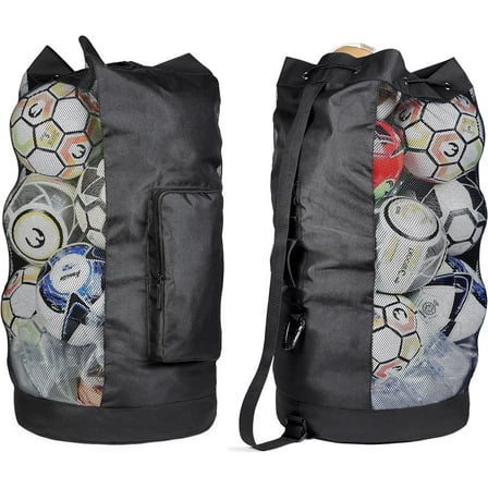 Gagasport Soccer Ball Bag – Holds 13 Soccer or 10 Basketballs – XL Mesh