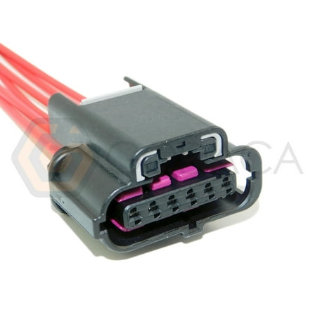1x Connector 6-way for Accelerator Pedal Sensor 1K0 973 706