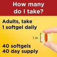 thumbnail image 6 of Nature Made CoQ10 400mg Softgels, Dietary Supplement for Heart Health Support, 40 Count, 6 of 10