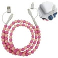 thumbnail image 5 of Beaded Charging Cord 4 in 1, Biographyn/Rightfavour/Maperiodrvel Colorful Beaded Charger Cords, 3.3ft Fast Beads Charging Cable 66w, USB to Type-C, 5 of 9
