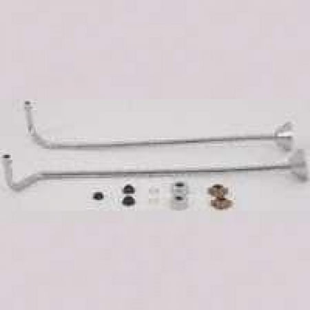 - B49-021 Double Offset Bath Supplies for Leg Tub, Chrome plated By Jones Stephens