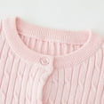 thumbnail image 6 of TOWED22 Girls Cardigan Sweater Boys Long Sleeve School Uniforms Toddler Kids Knit Embroidery Button Jacket Outwear Tops(Pink,7-8 Y), 6 of 7