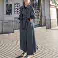 thumbnail image 3 of Guardurnaity Abrigo frío para mujer, abrigo largo de poliéster para mantener el calor, ropa de moda, accesorio de disfraz para fiesta informal al Abrigos y chamarras Caqui METRO, 3 of 6