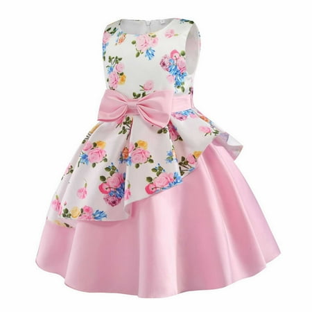 

Aayomet Baby Girl Clothes Girls Dress Summer Girls New Short Sleeved Children s Skirt Elegant Casual Dress Sundress Daily Purple 6-7Years