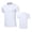 White, variant on CPNG Children's Boys Athletic T Shirt Summer Tight Fitting Quick Drying Short Sleeved Sports Training T Shirt Tops(Orange,9-10 Years)