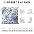 thumbnail image 6 of Nawypu Chinoiserie Pillow Covers Set of 2 Outdoor Blue and White Porcelain Floral Decoration Cushion Cover Vintage Pillow Case for Bed Living Room Couch Home Decor,, 6 of 6
