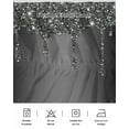 thumbnail image 5 of Black Grey Wrap Around Bed Skirts for King Bed 16" Drop,Bed Skirt with Adjustable Elastic Belt Dust Ruffle Bed Valance for Bedroom Hotel Luxury Modern Abstract Diamond Luxury Gradient Bed Frame Cover, 5 of 7